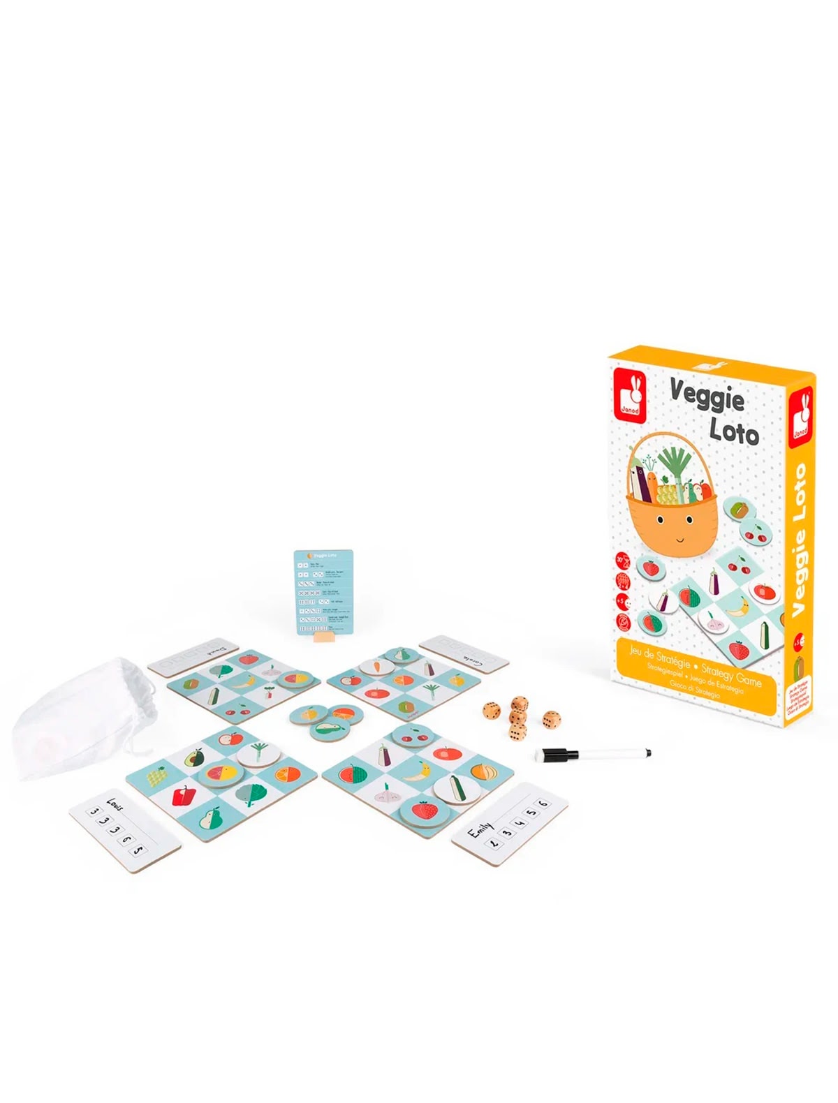 Игра настольная лото "Фрукты-овощи"