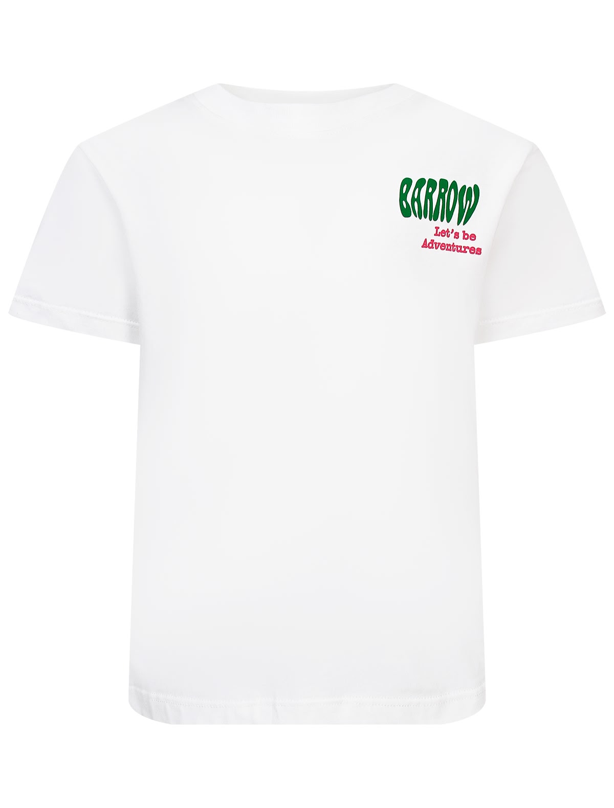 Футболка с ярким принтом на спине