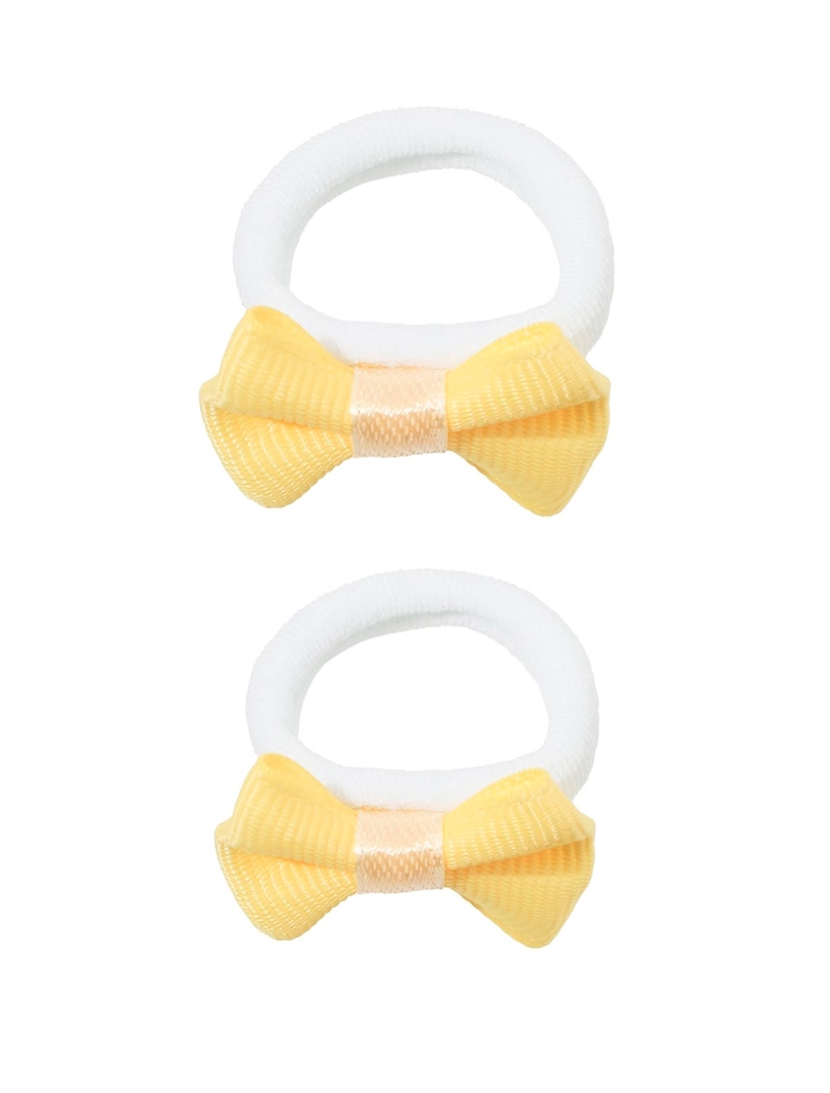 Резинки с желтыми бантиками 2 шт