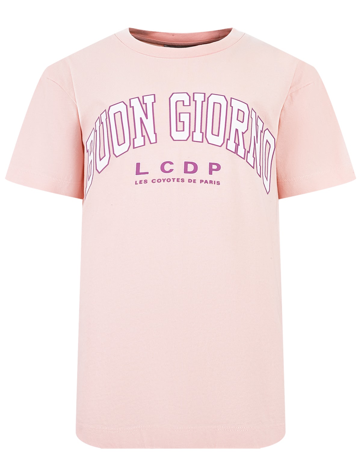 Розовая футболка с принтом