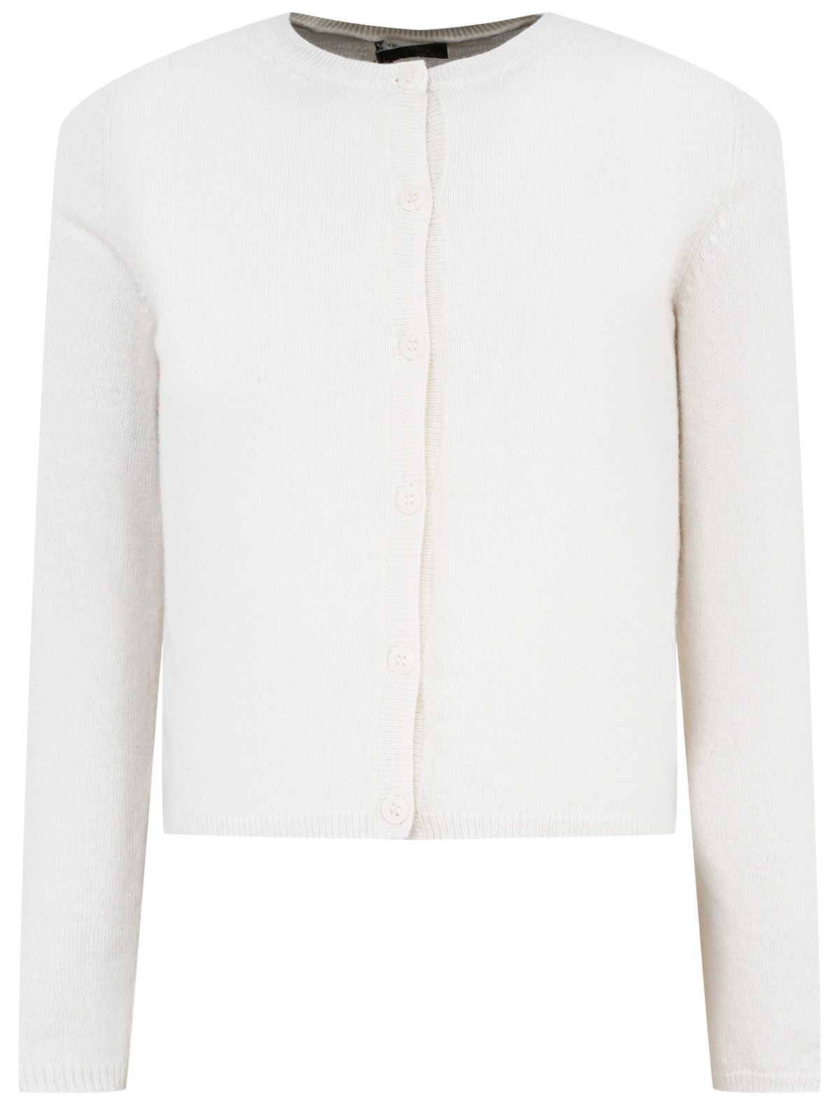 Белый шерстяной кардиган