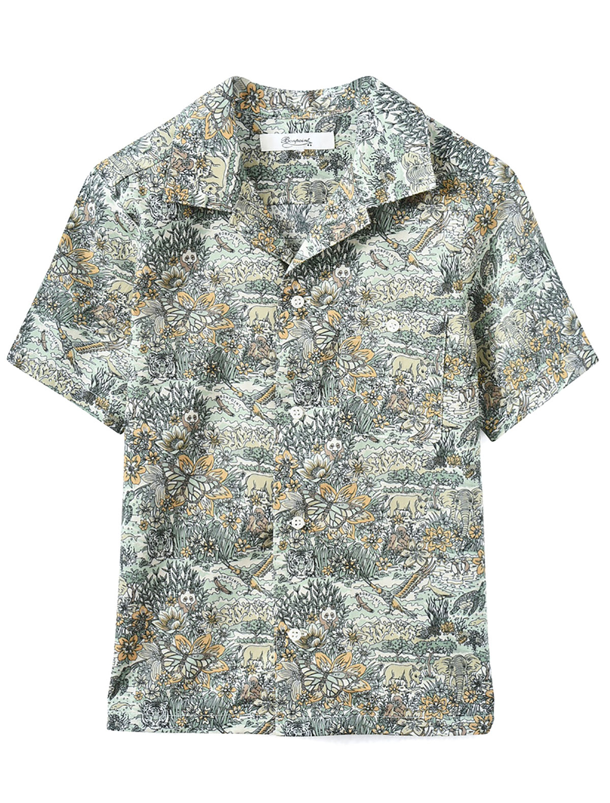 Рубашка Bonpoint 2306484, цвет зеленый, размер 7
