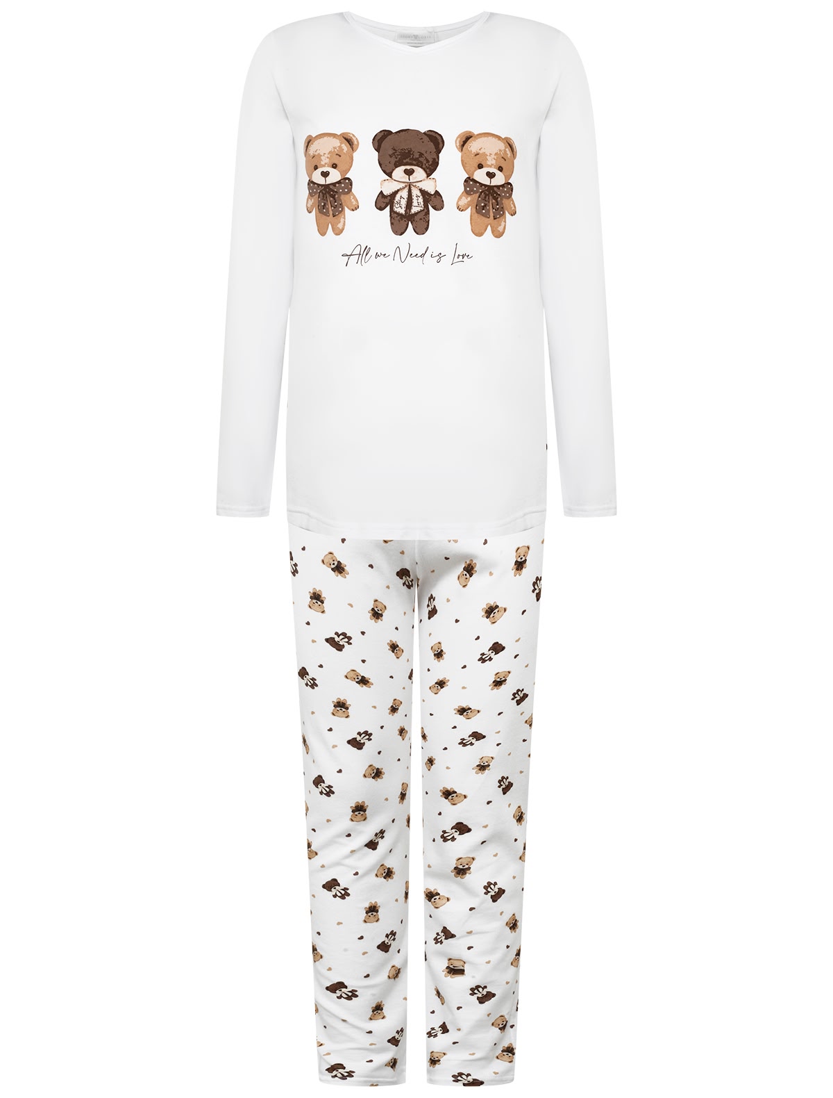 Пижама с принтом медвежата