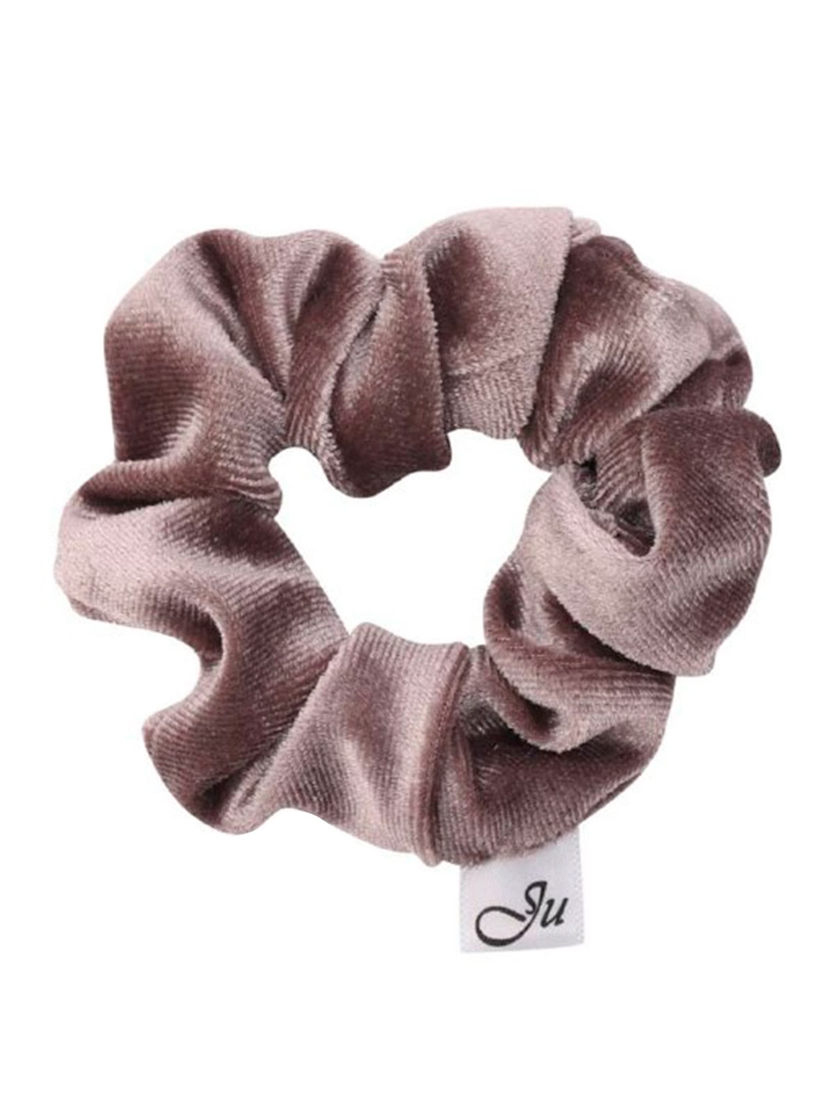 Серая бархатная резинка для волос