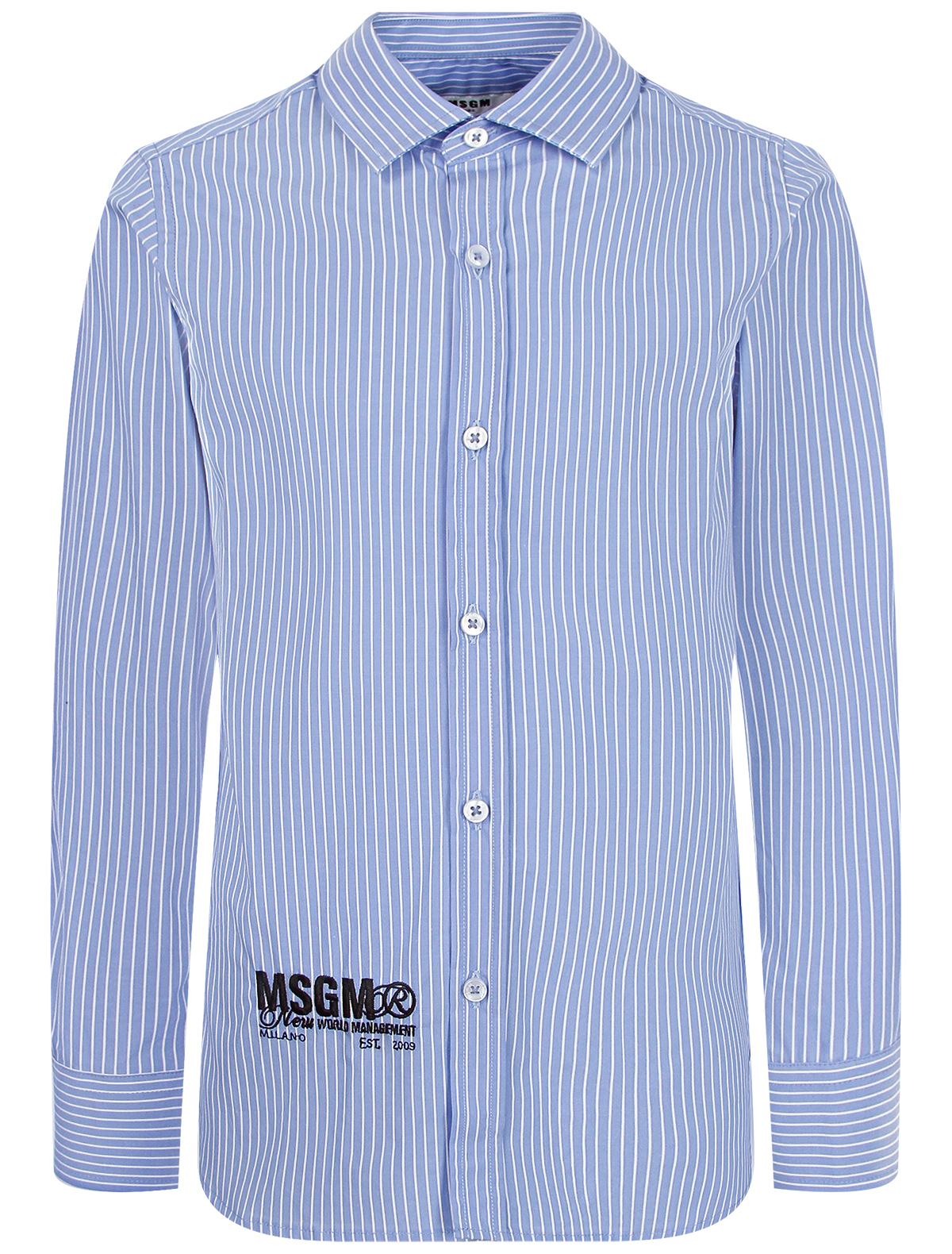 Рубашка MSGM голубого цвета