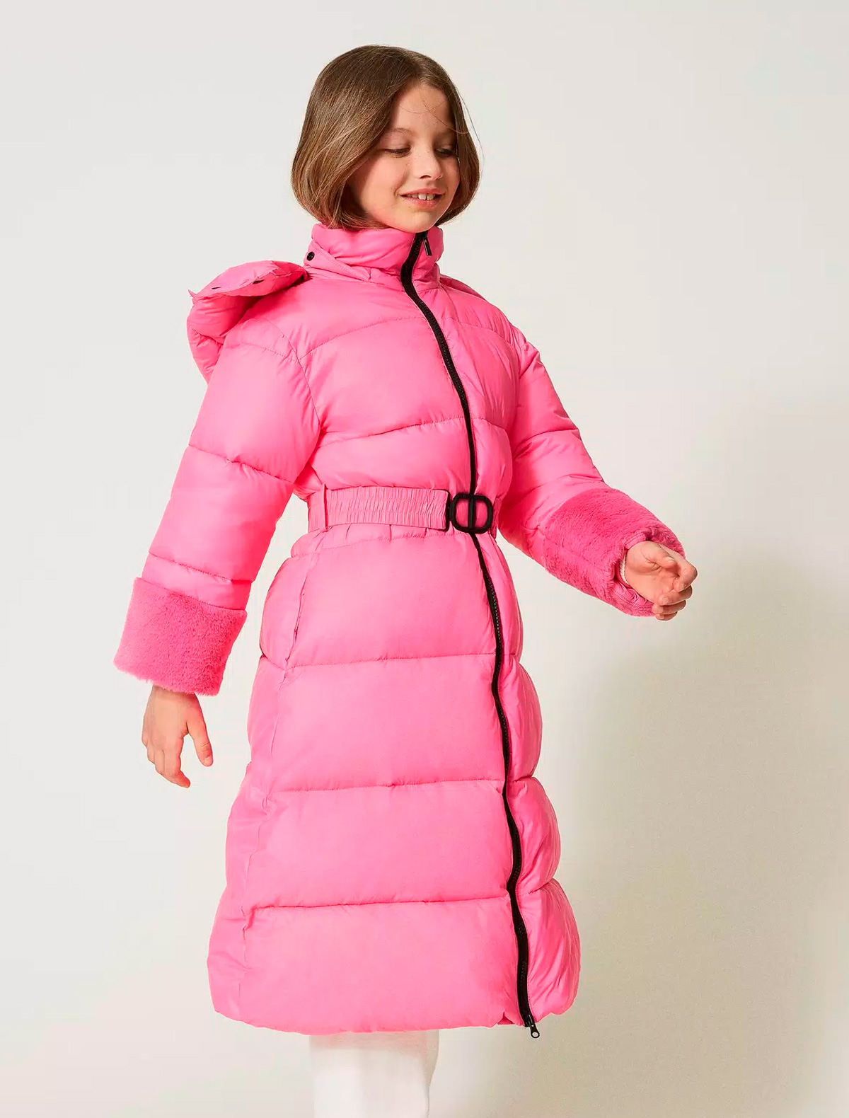 Пальто TWINSET 2584608, цвет розовый, размер 9 1124509381084 - фото 3
