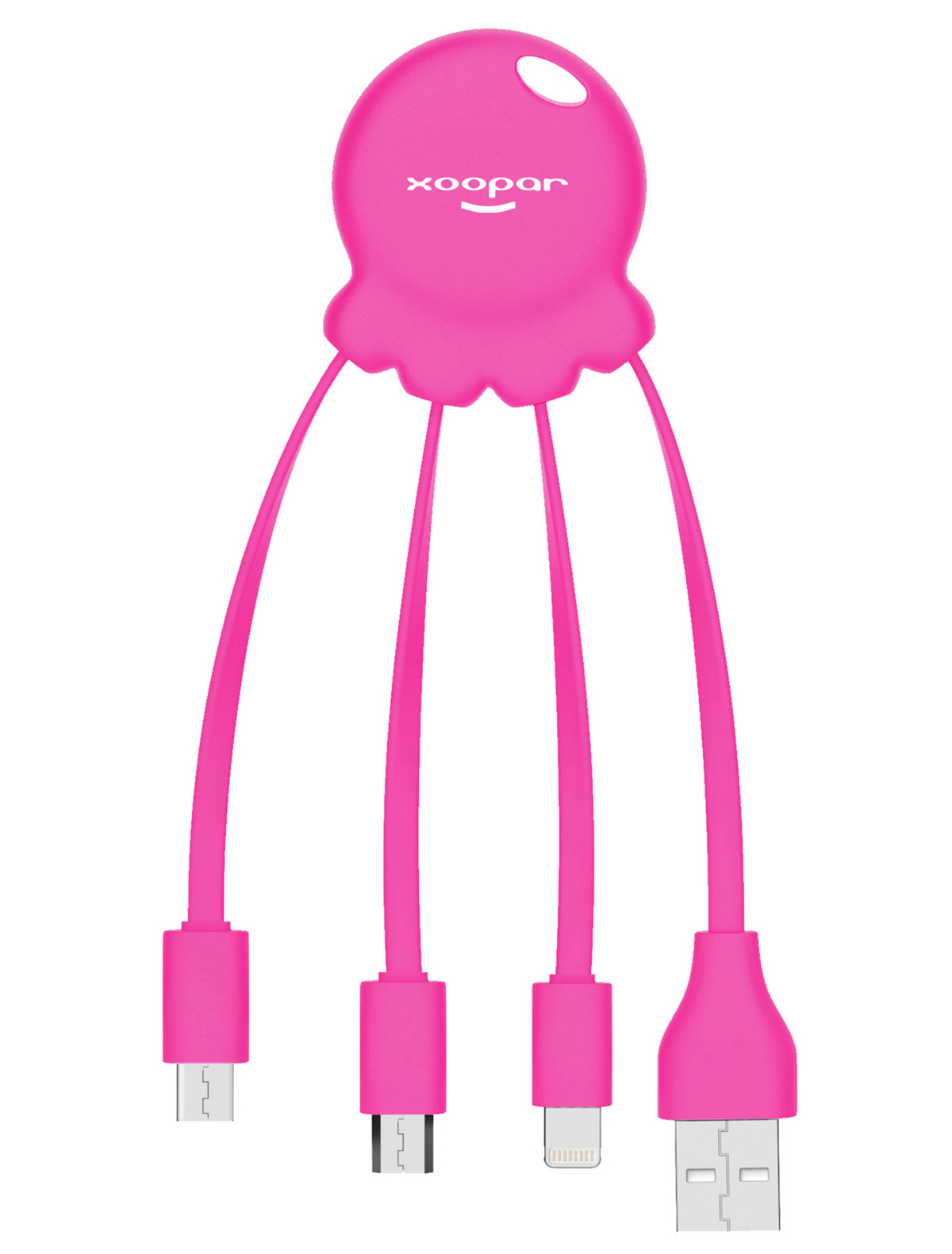 Кабель USB для зарядки Xoopar 2376334, цвет розовый