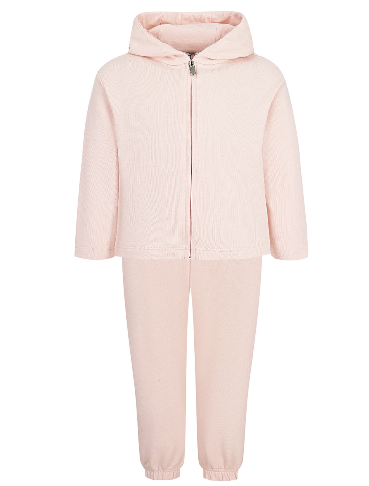 Нежно-розовый спортивный костюм