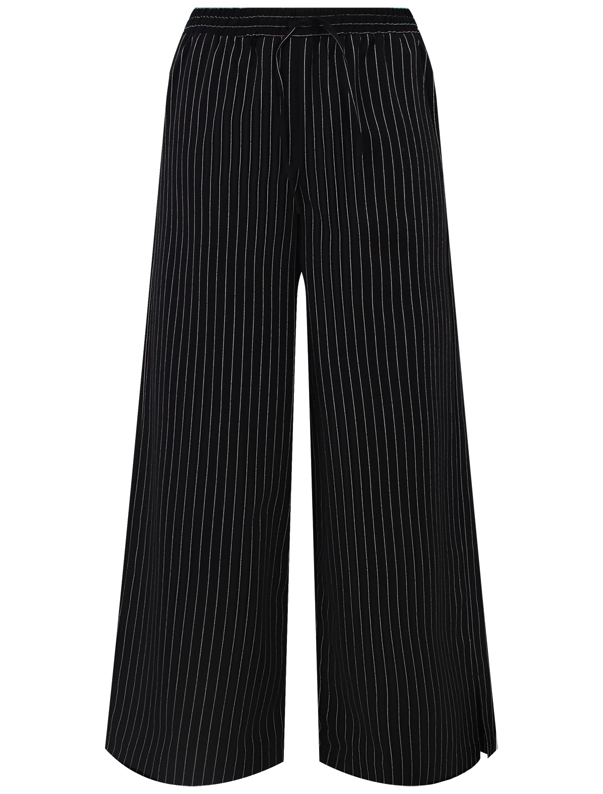 Брюки палаццо в тонкую полоску