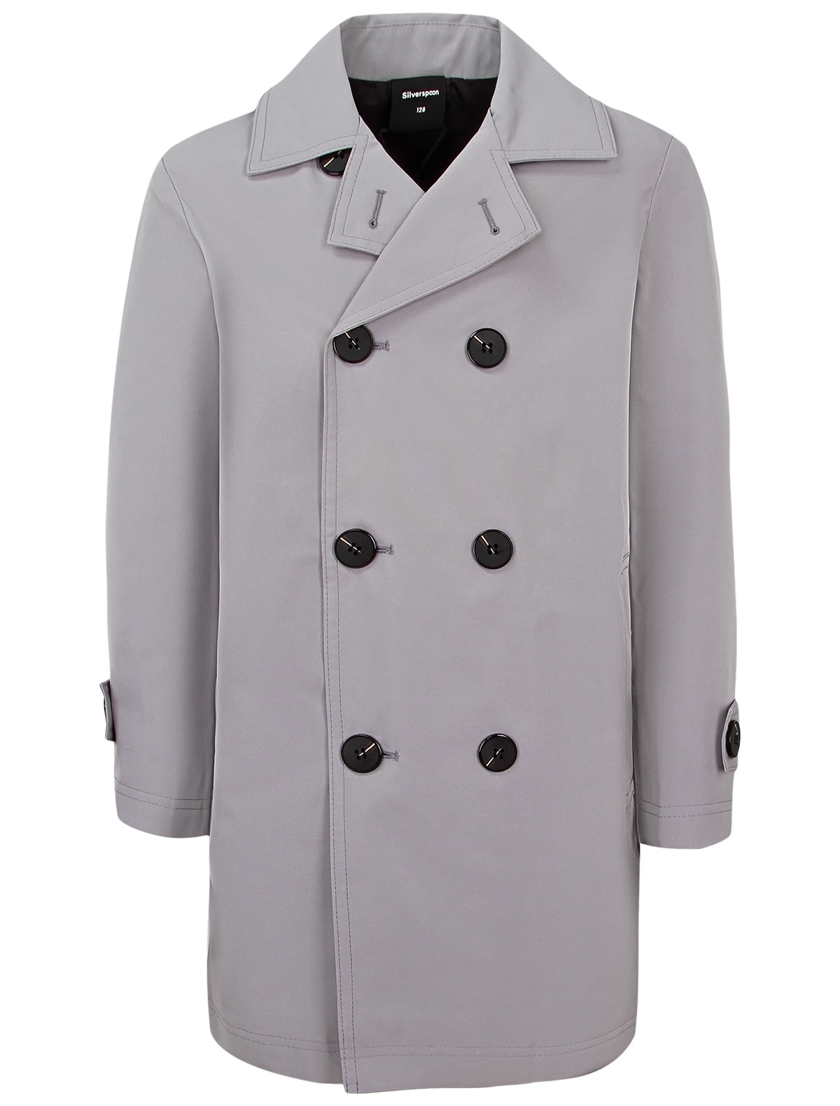 Светло-серый плащ