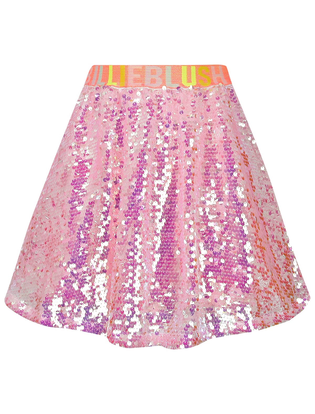 Розовая юбка из пайеток