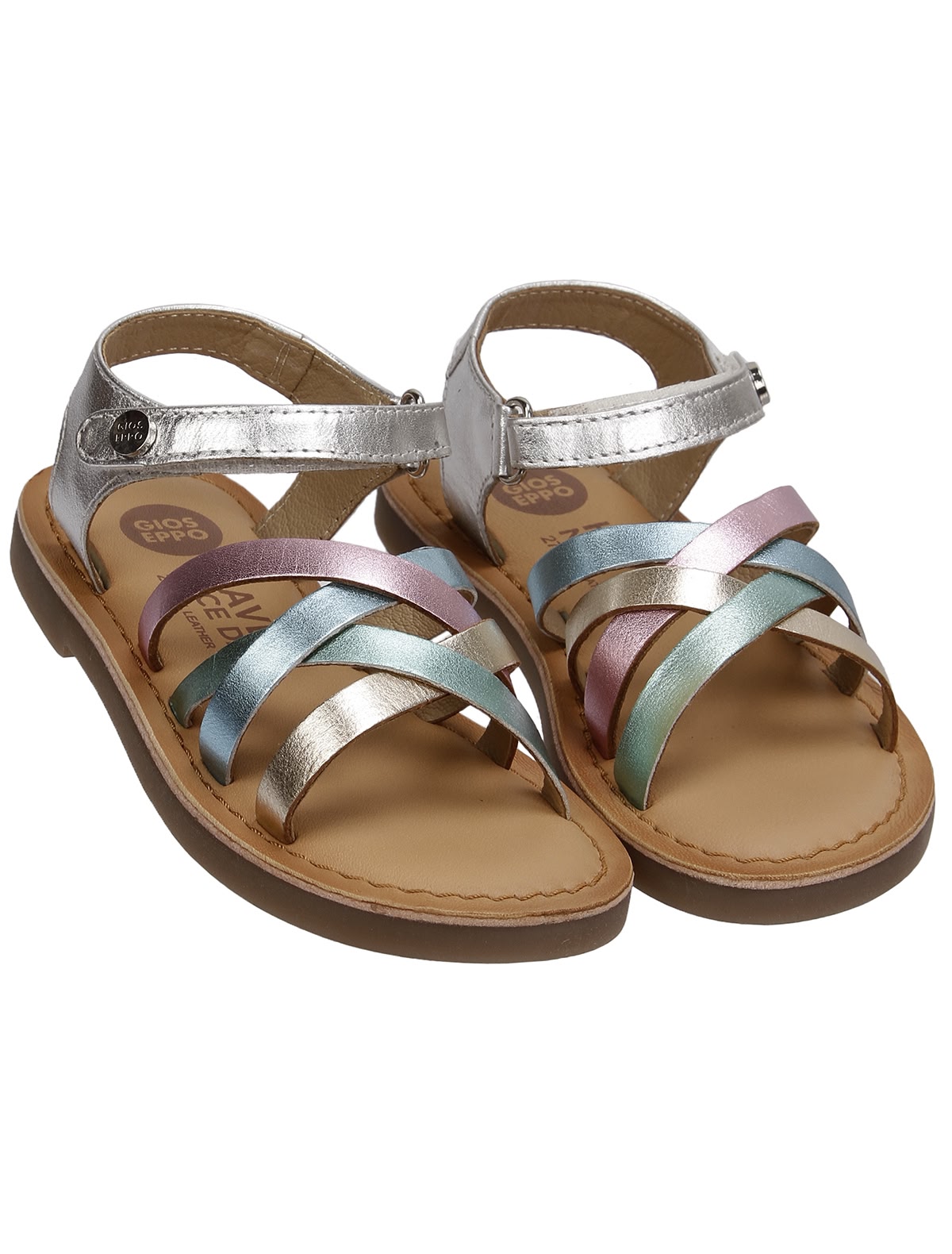 Босоножки с перламутровыми ремешками