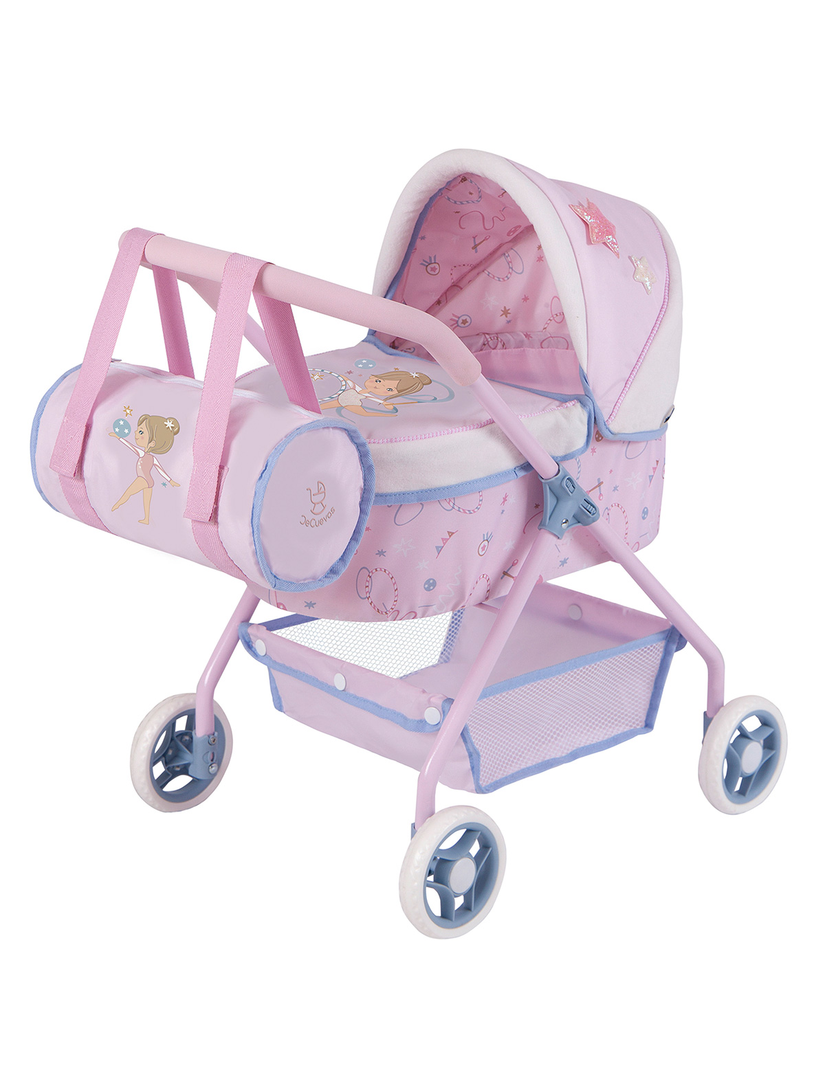 Коляска для куклы DeCuevas Toys коляска mary poppins люлька фантазия с корзиной