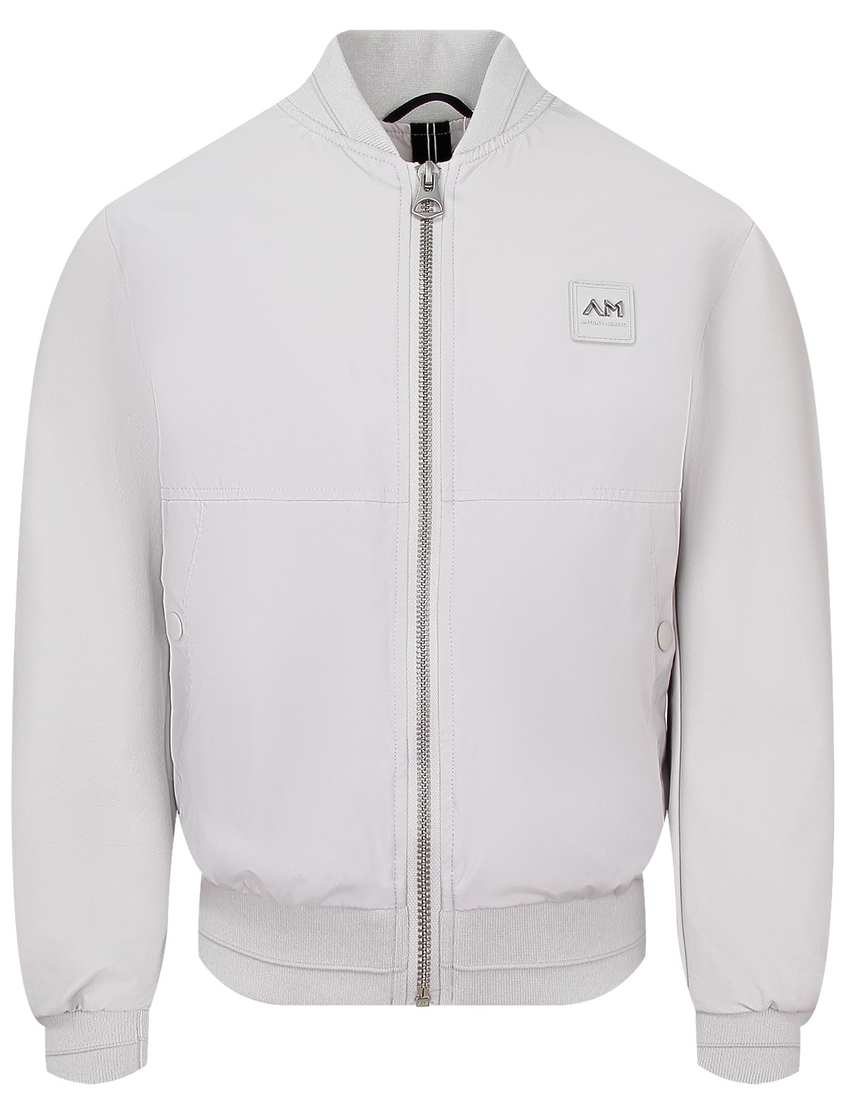 Бомбер серого цвета