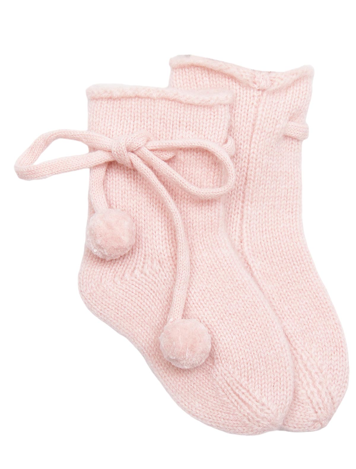 Пудровые кашемировые носки