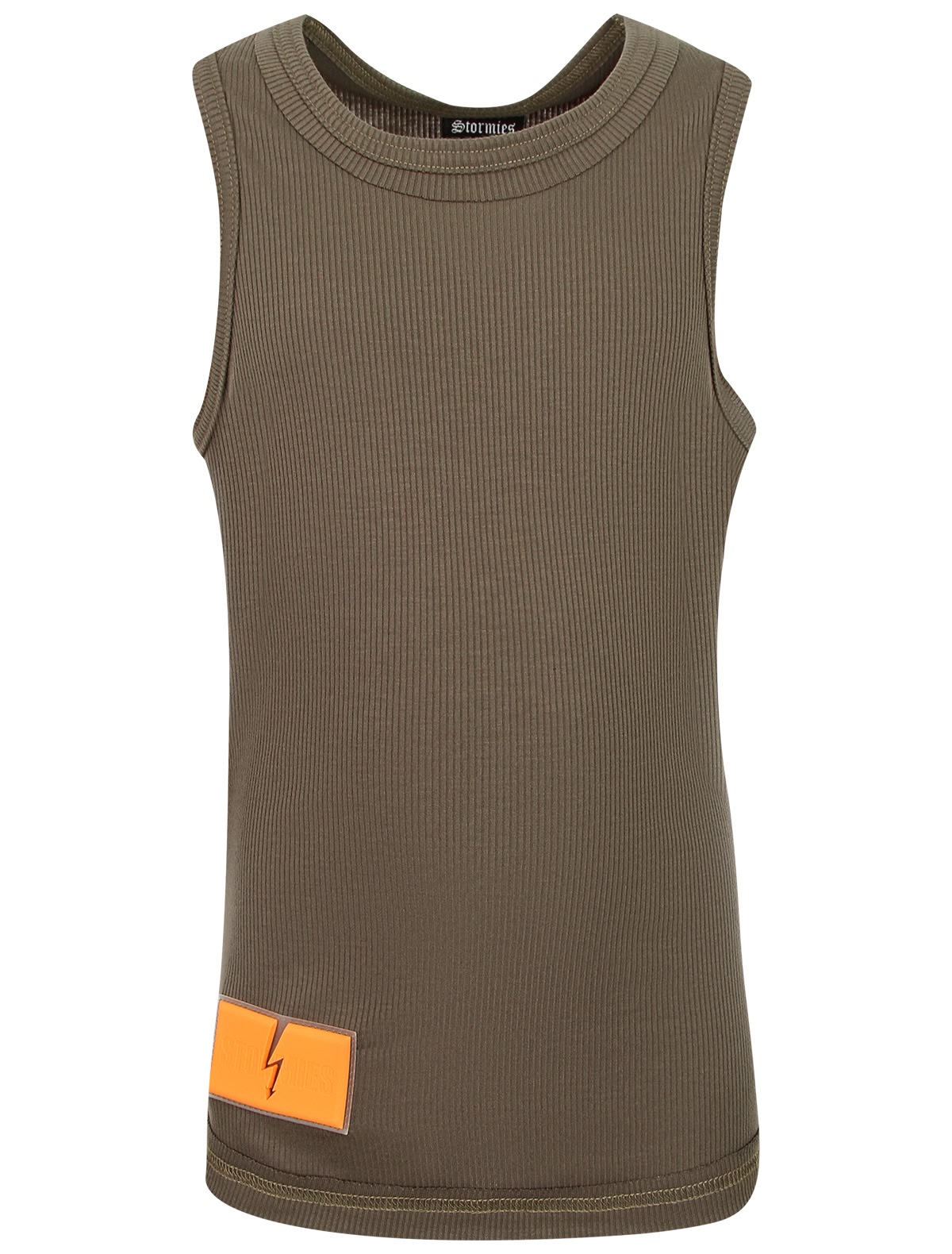 Топ цвета хаки с патчем