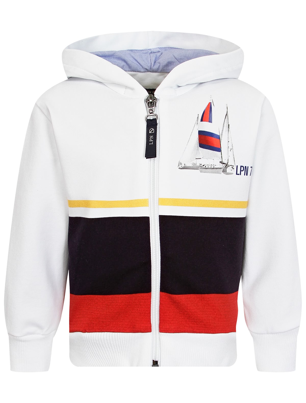 Белая толстовка с парусником