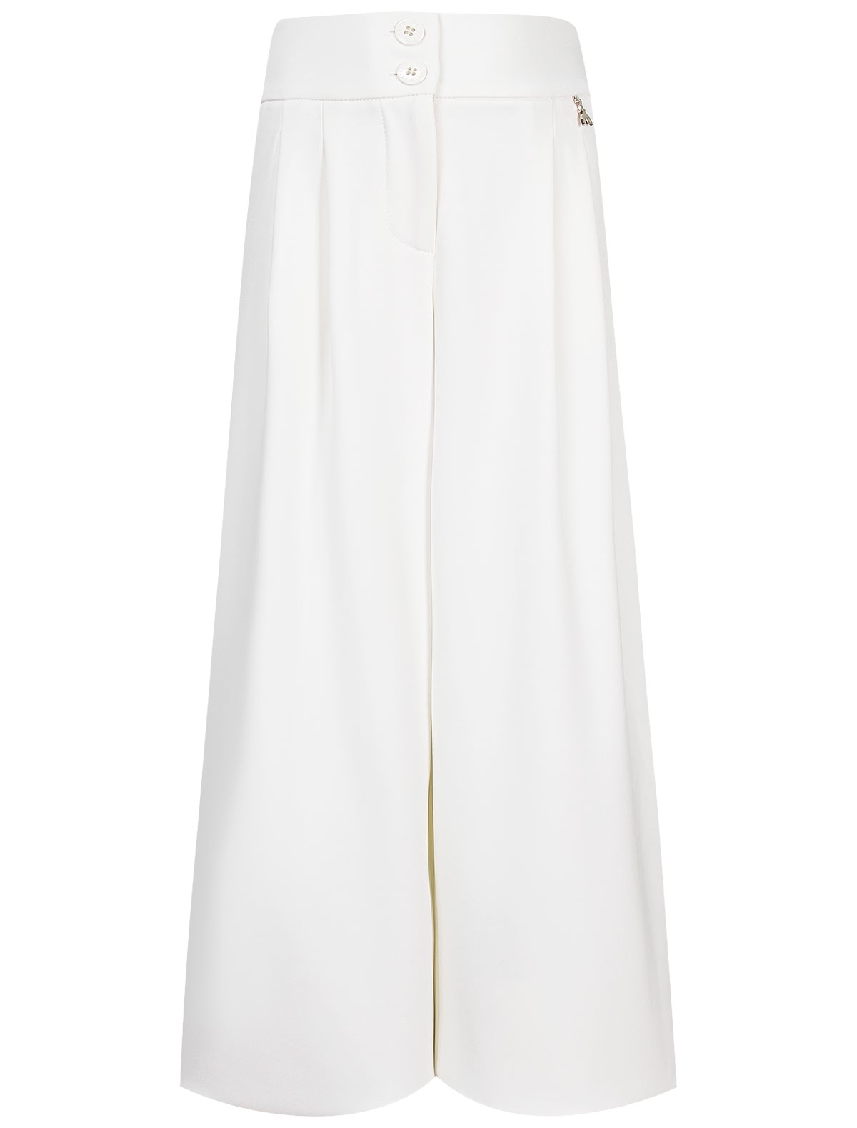 Белые брюки палаццо