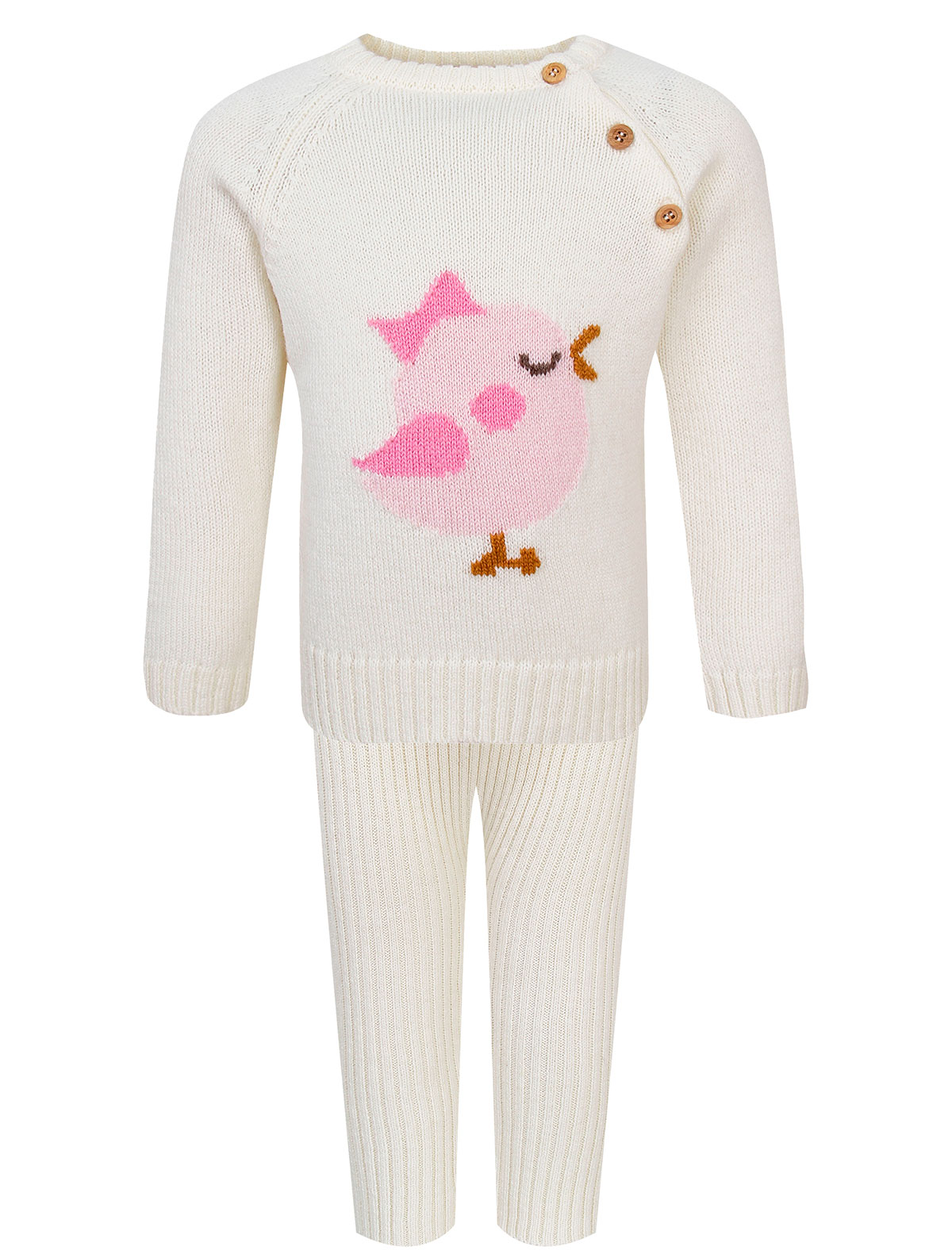 Комплект из шерсти и кашемира Птичка