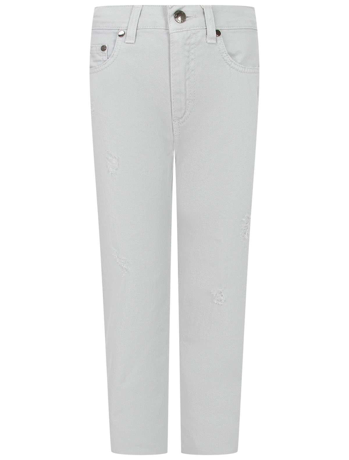 Светло-голубые хлопковые джинсы