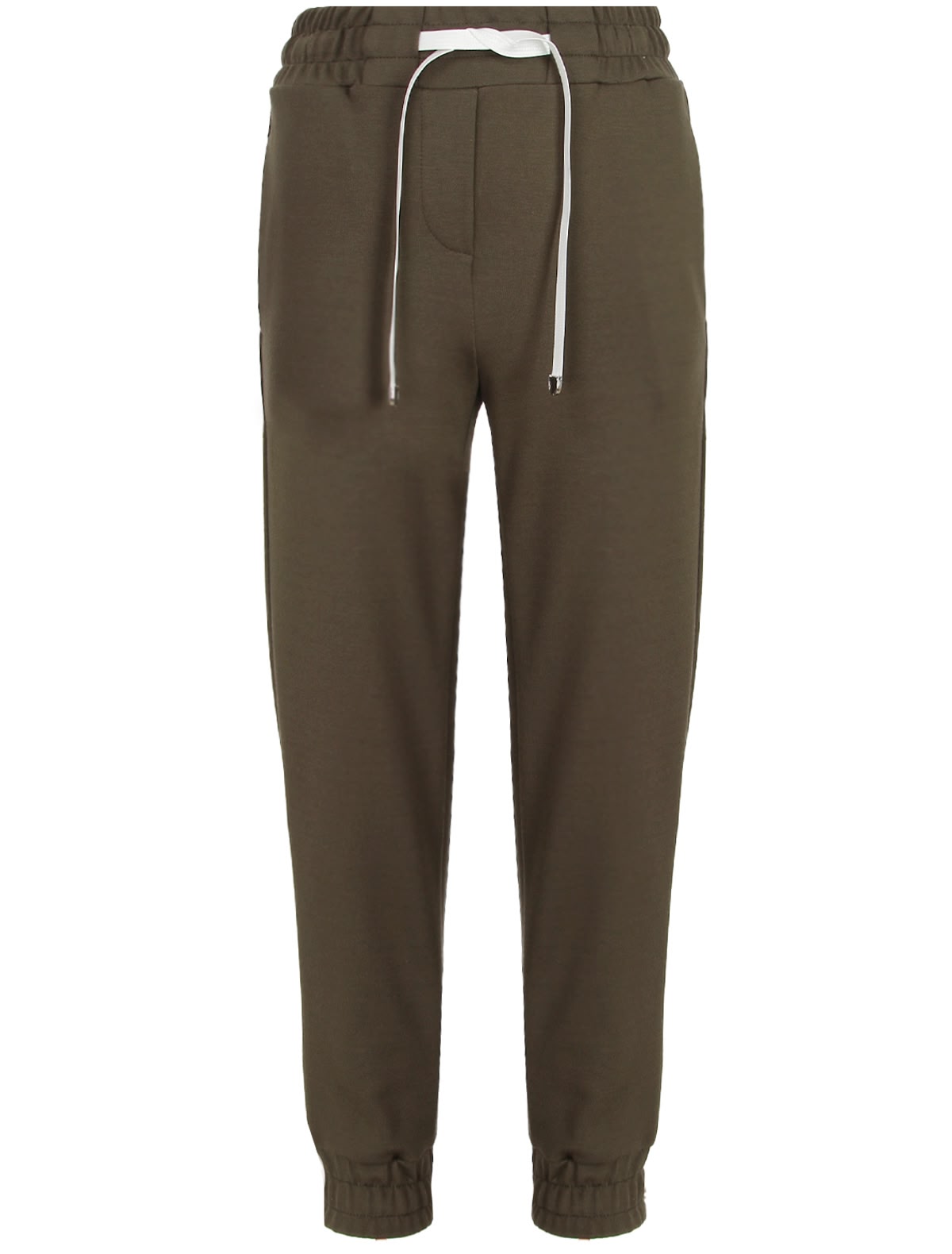Темно-оливковые спортивные брюки
