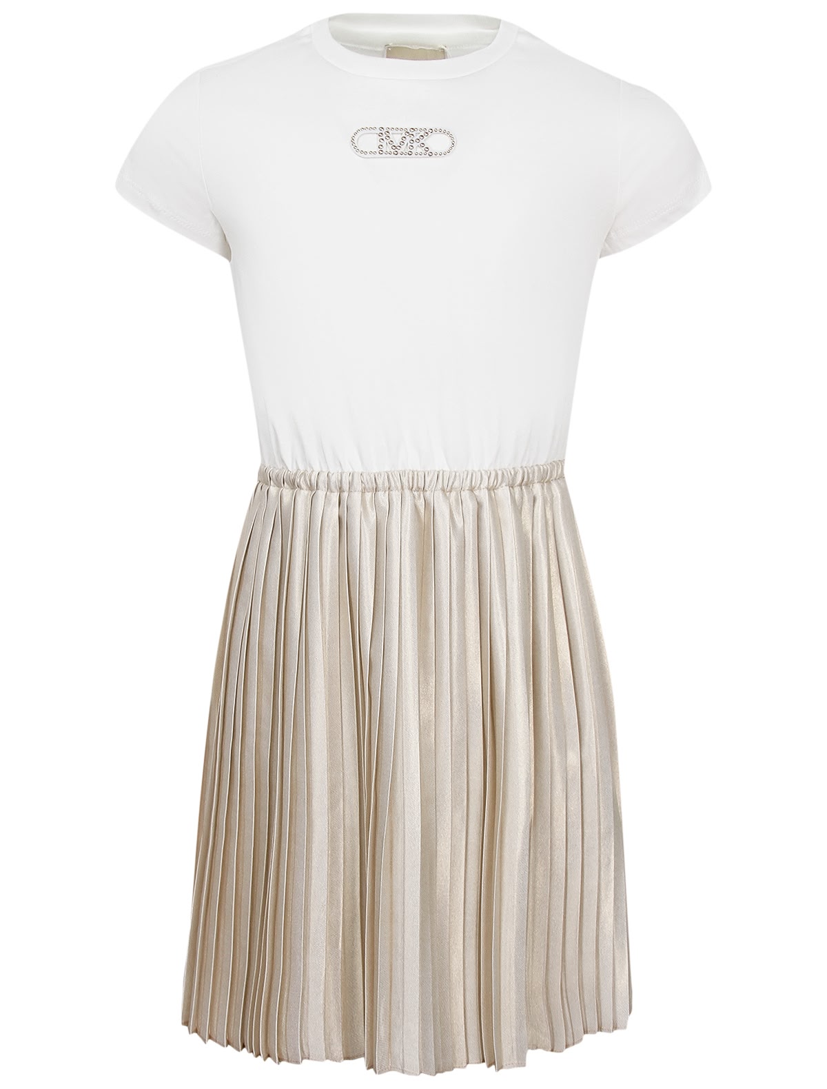 Платье с юбкой плиссе