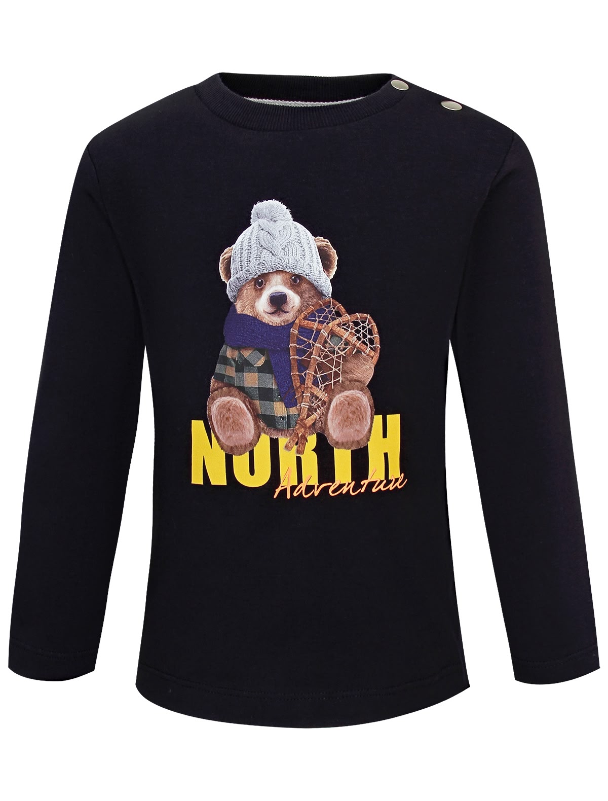 Лонгслив с принтом North