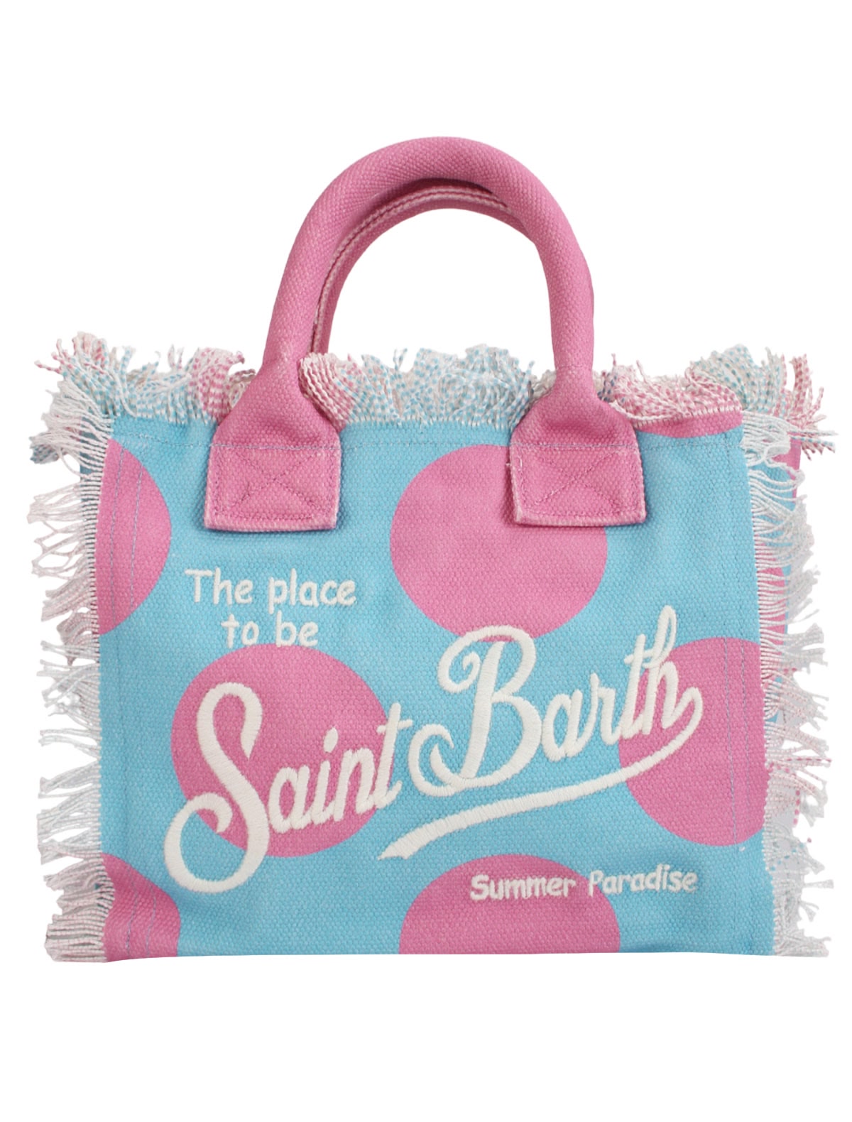 Пляжная сумка в крупный горошек