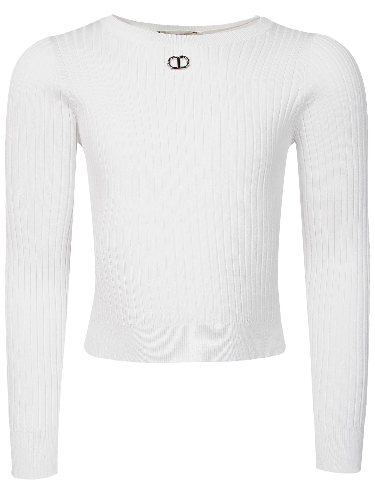 Белый джемпер