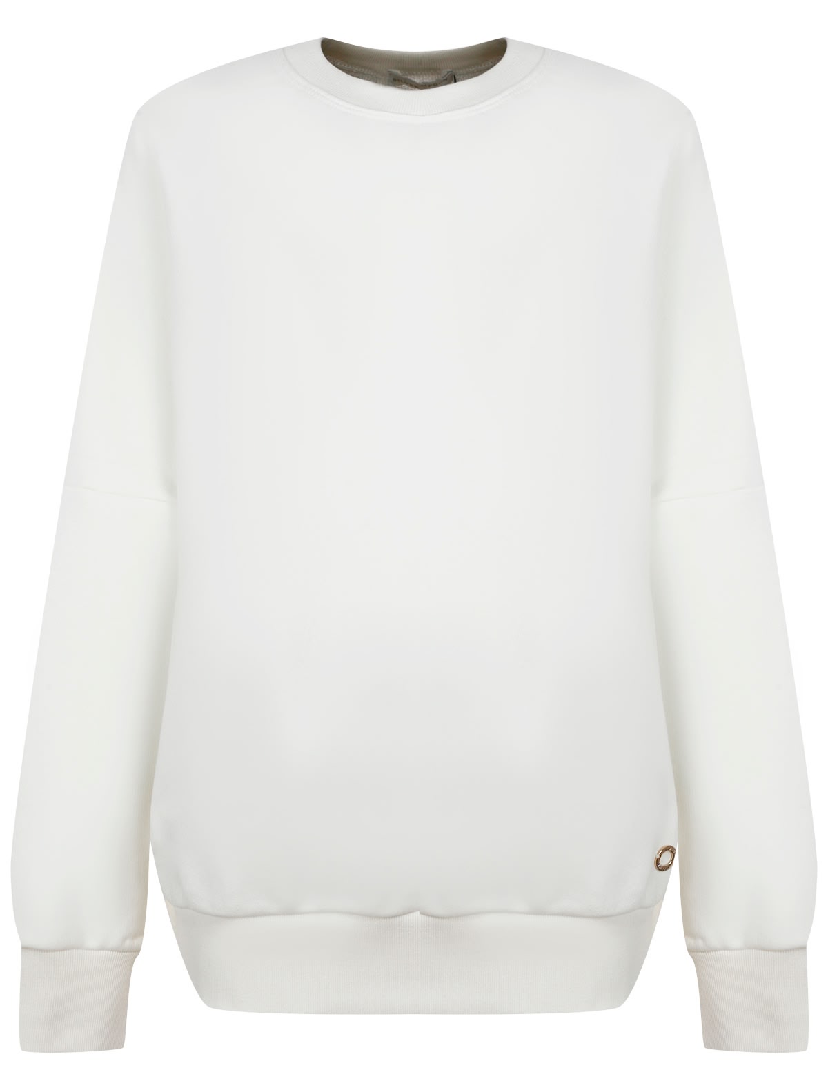 Оверсайз свитшот молочного цвета