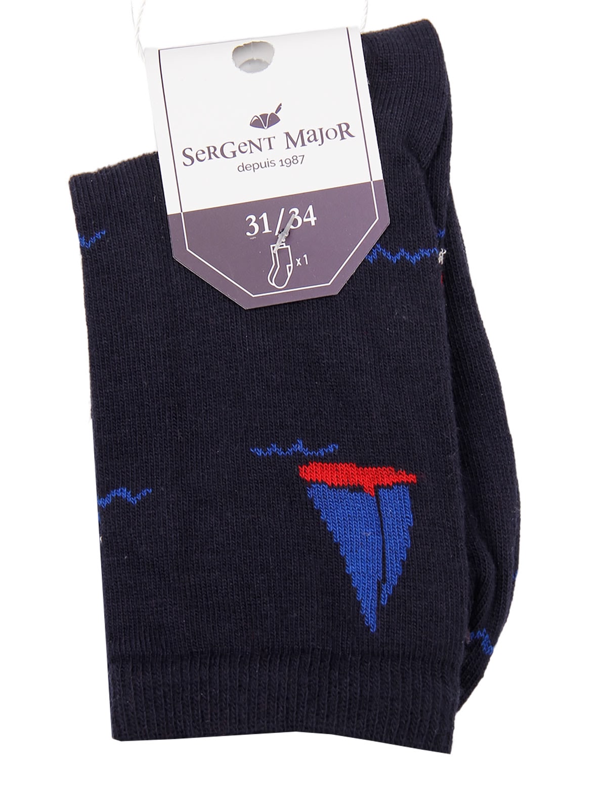 Носки с принтом кораблик