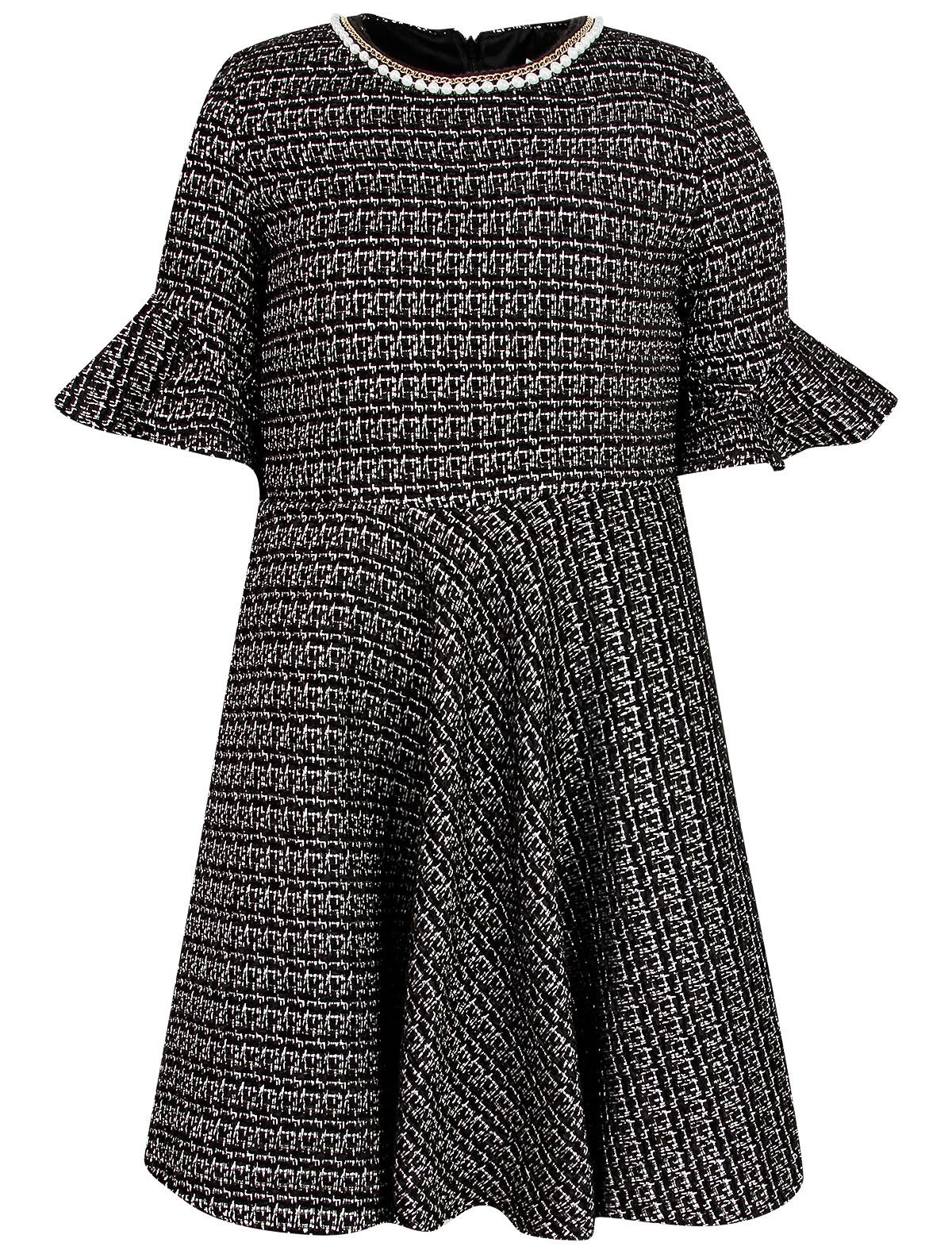 Платье с расклешёнными рукавами