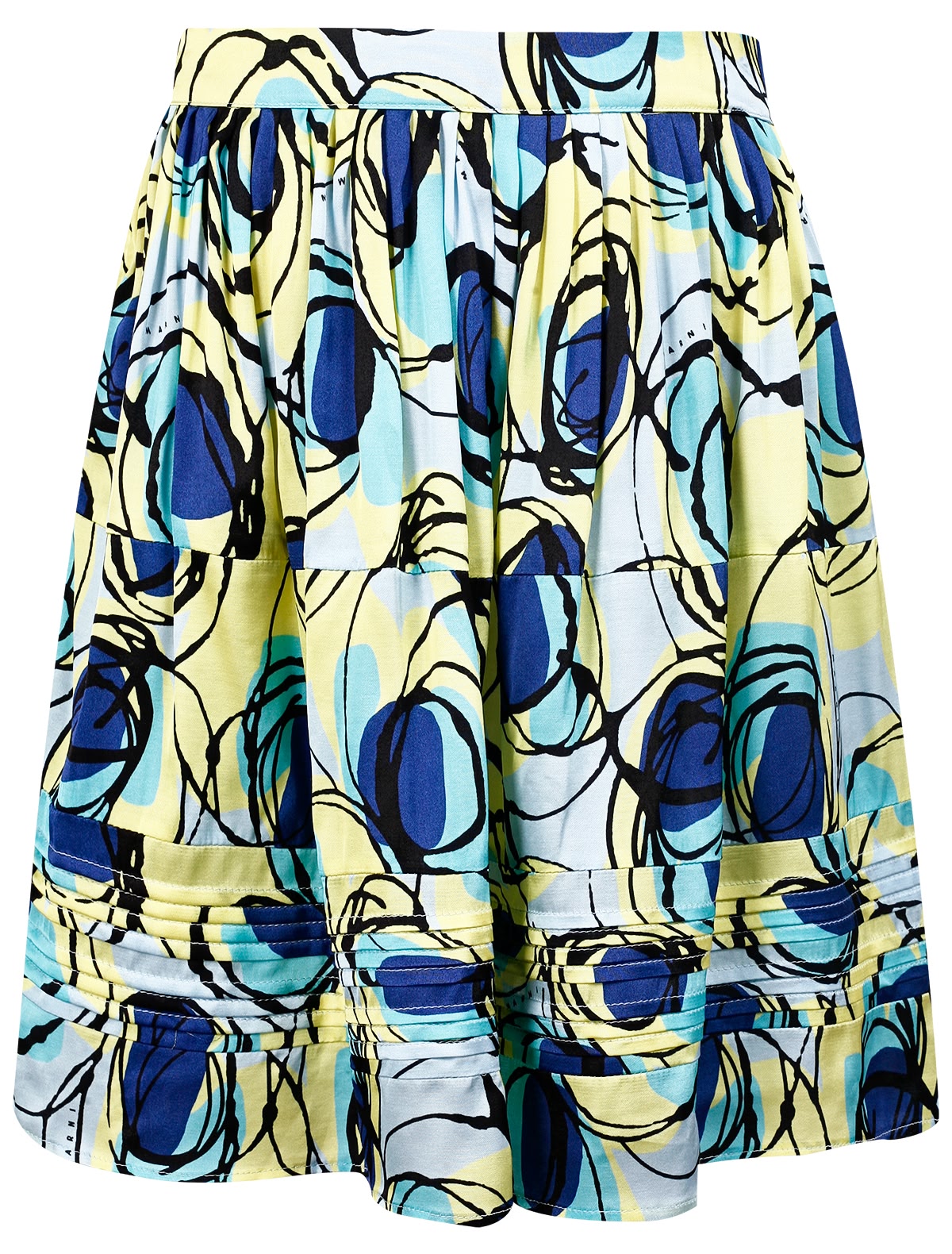 Юбка с абстрактым принтом