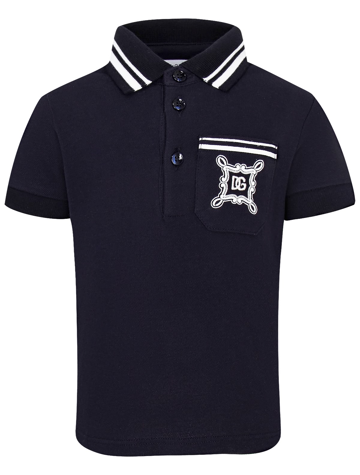 Поло с контрастным воротником