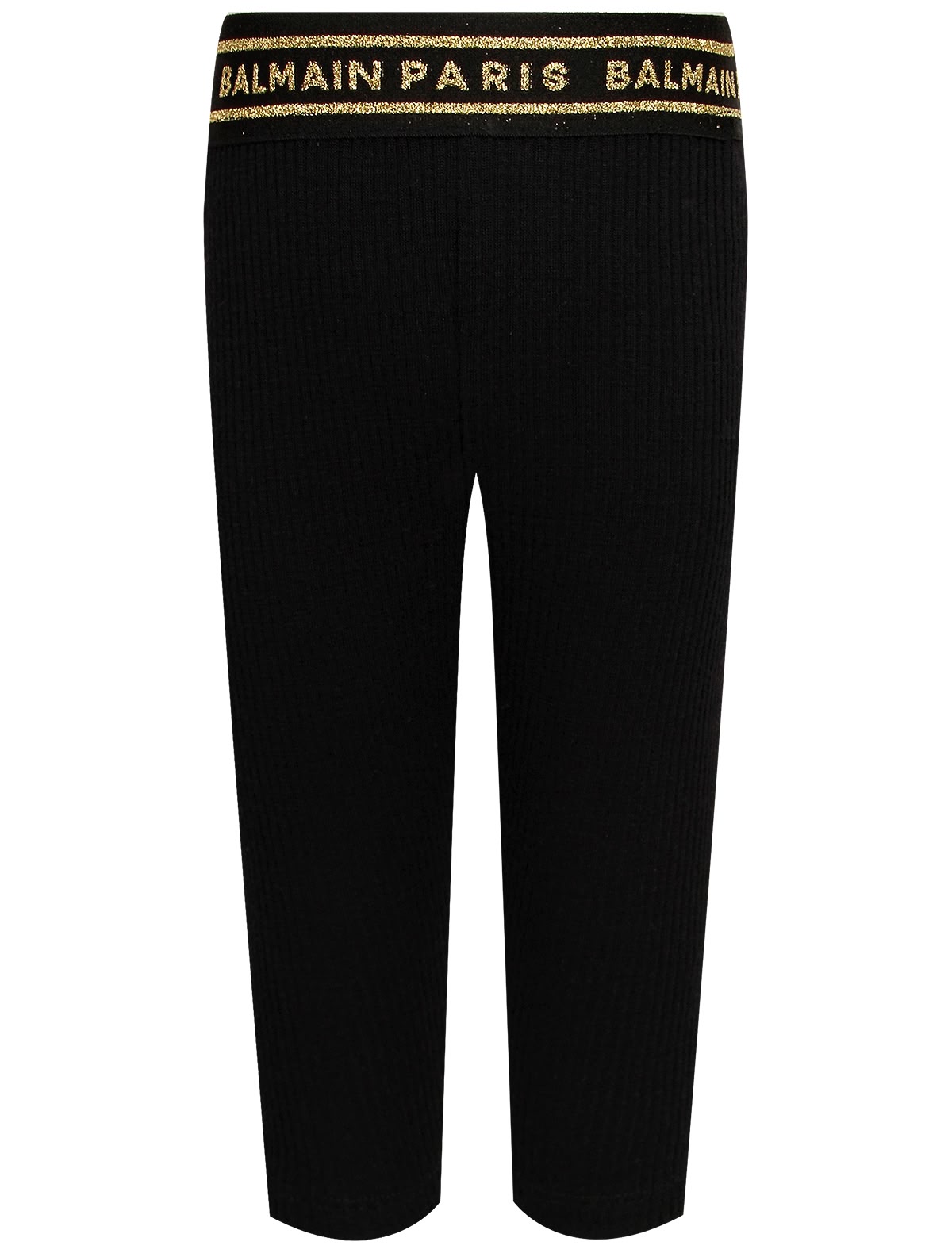 Леггинсы с золотым логотипом на поясе