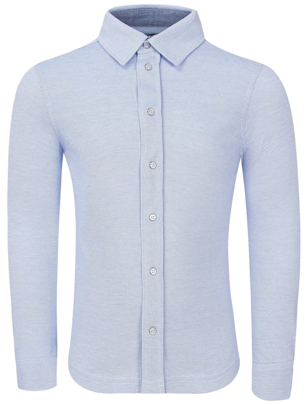 Голубая хлопковая рубашка