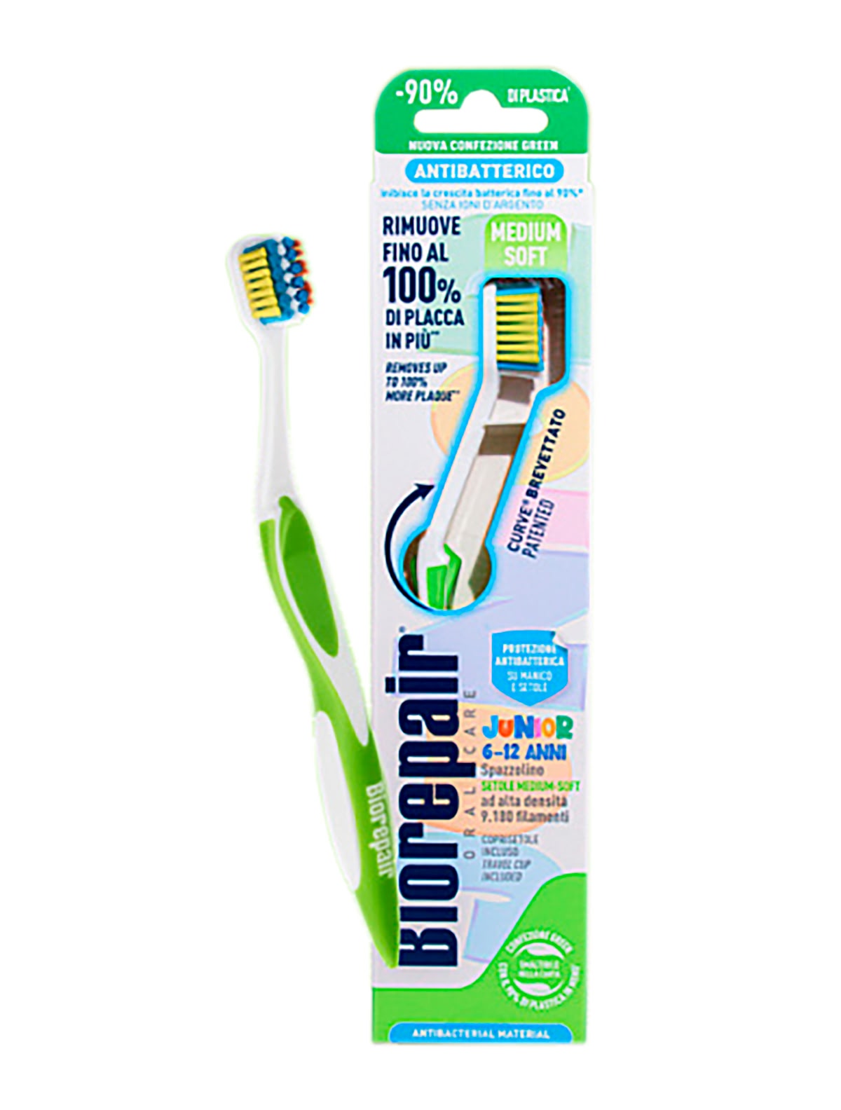 Зубная щетка  Biorepair изогнутая детская с 12 лет