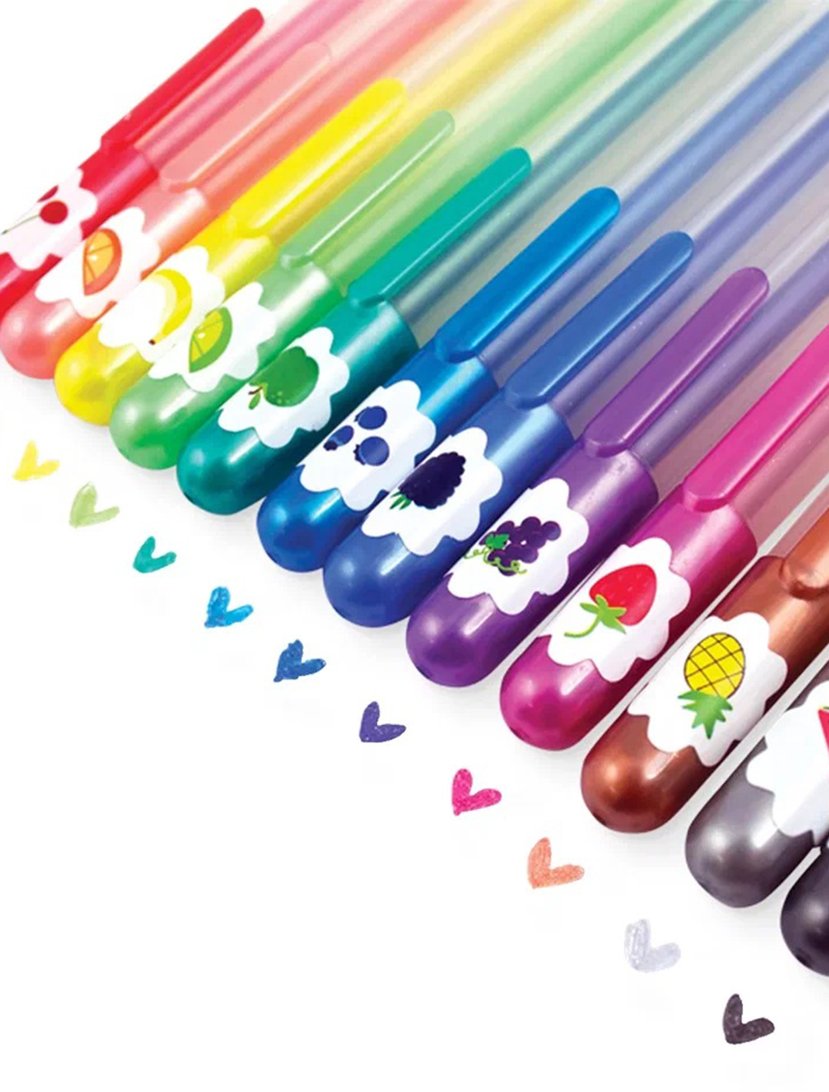 Геле вые. Yummy yummy Scented glitter Gel Pens. Цветные ручки. Набор цветных гелевых ручек. Ручки ароматизированные гелевые.