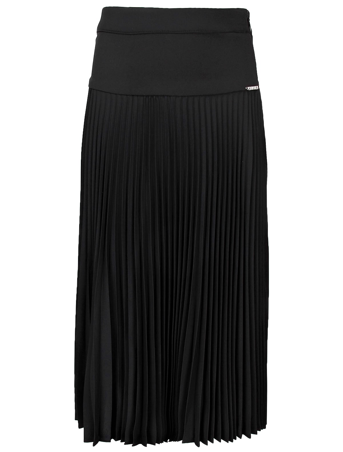 Чёрная юбка-плиссе