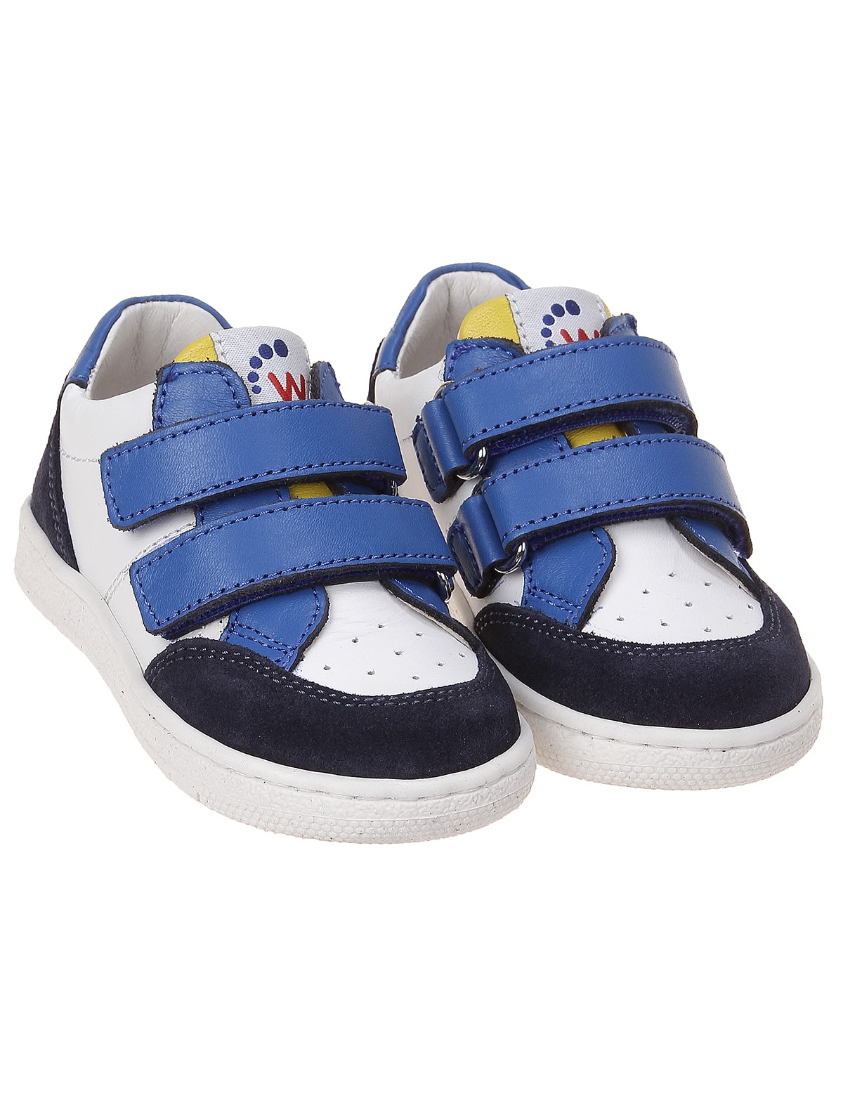 Кеды из натуральной кожи на липучках