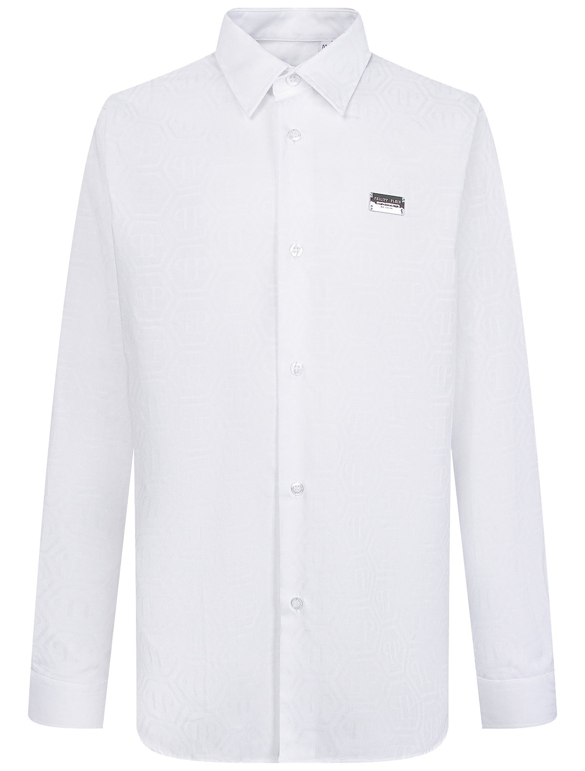 Рубашка Philipp Plein белого цвета