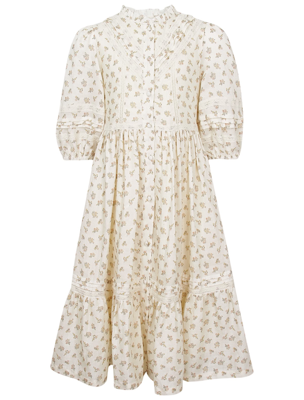 Платье из рами и хлопка