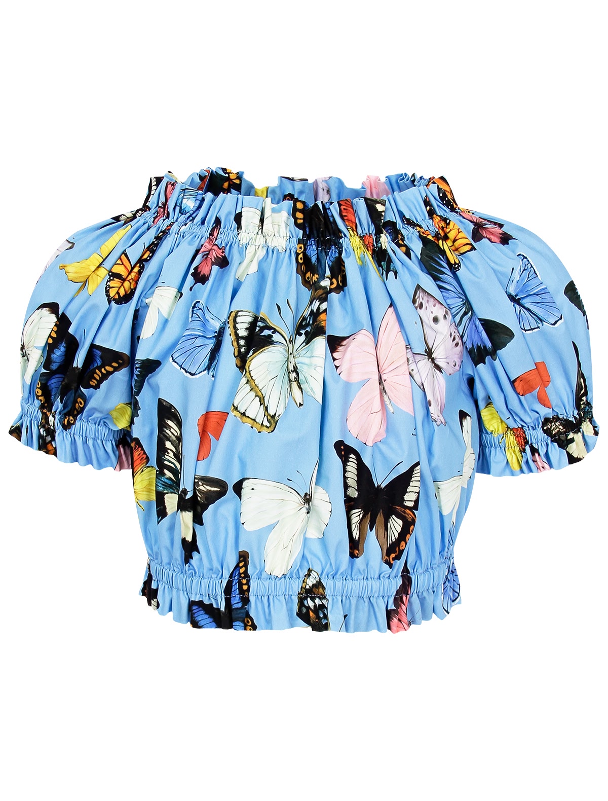 Блуза с принтом бабочки