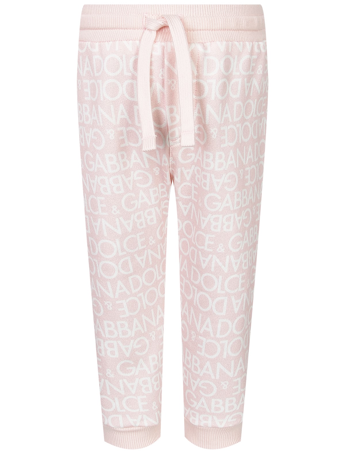 Розовые хлопковые спортивные брюки