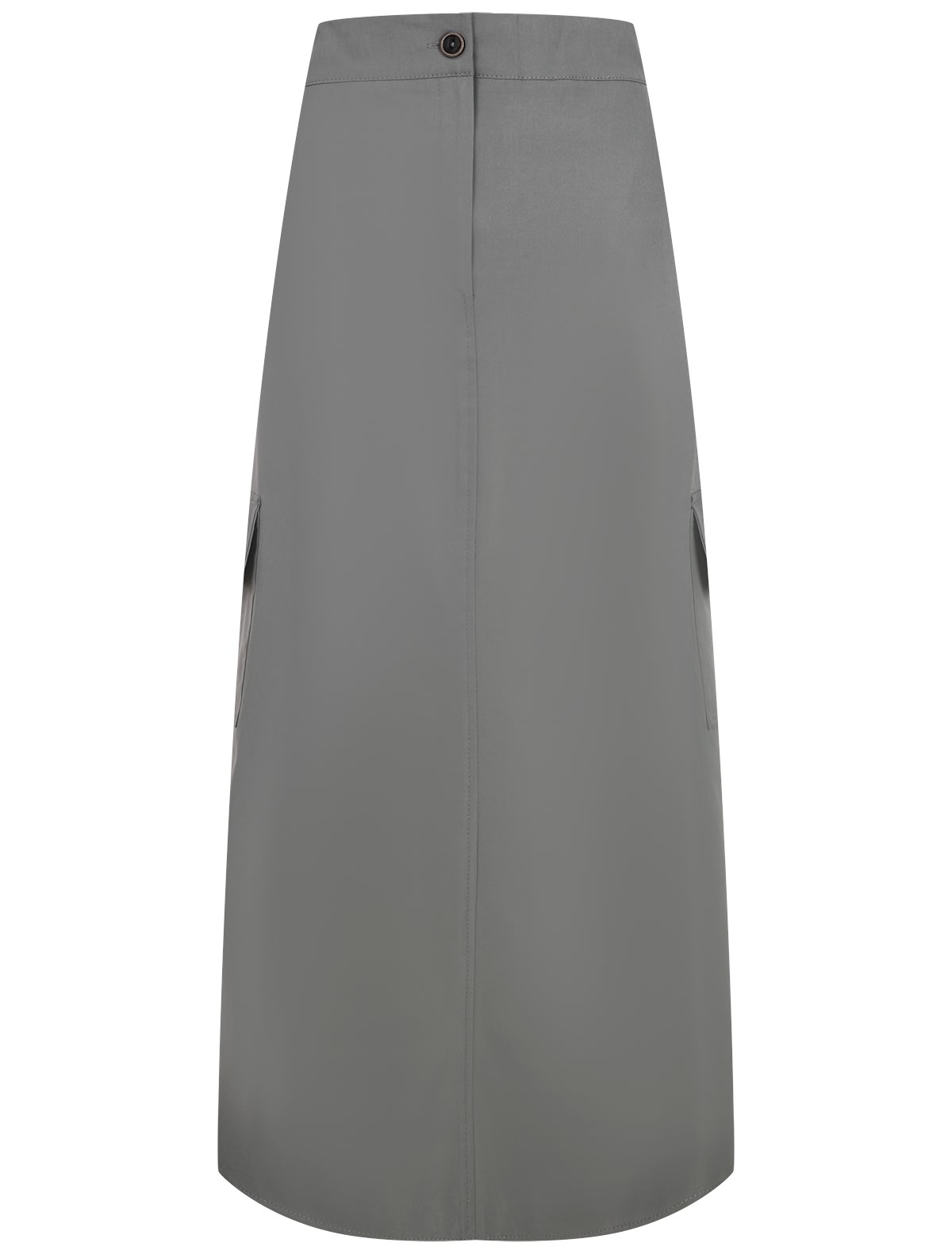 Серая юбка с разрезами