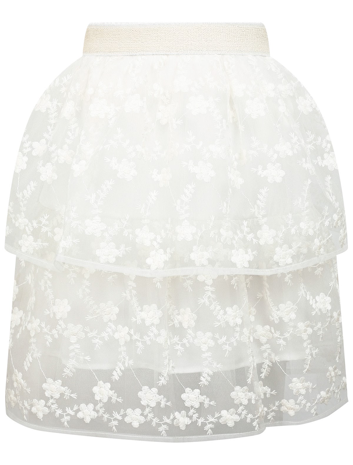 Многослойная кружевная юбка