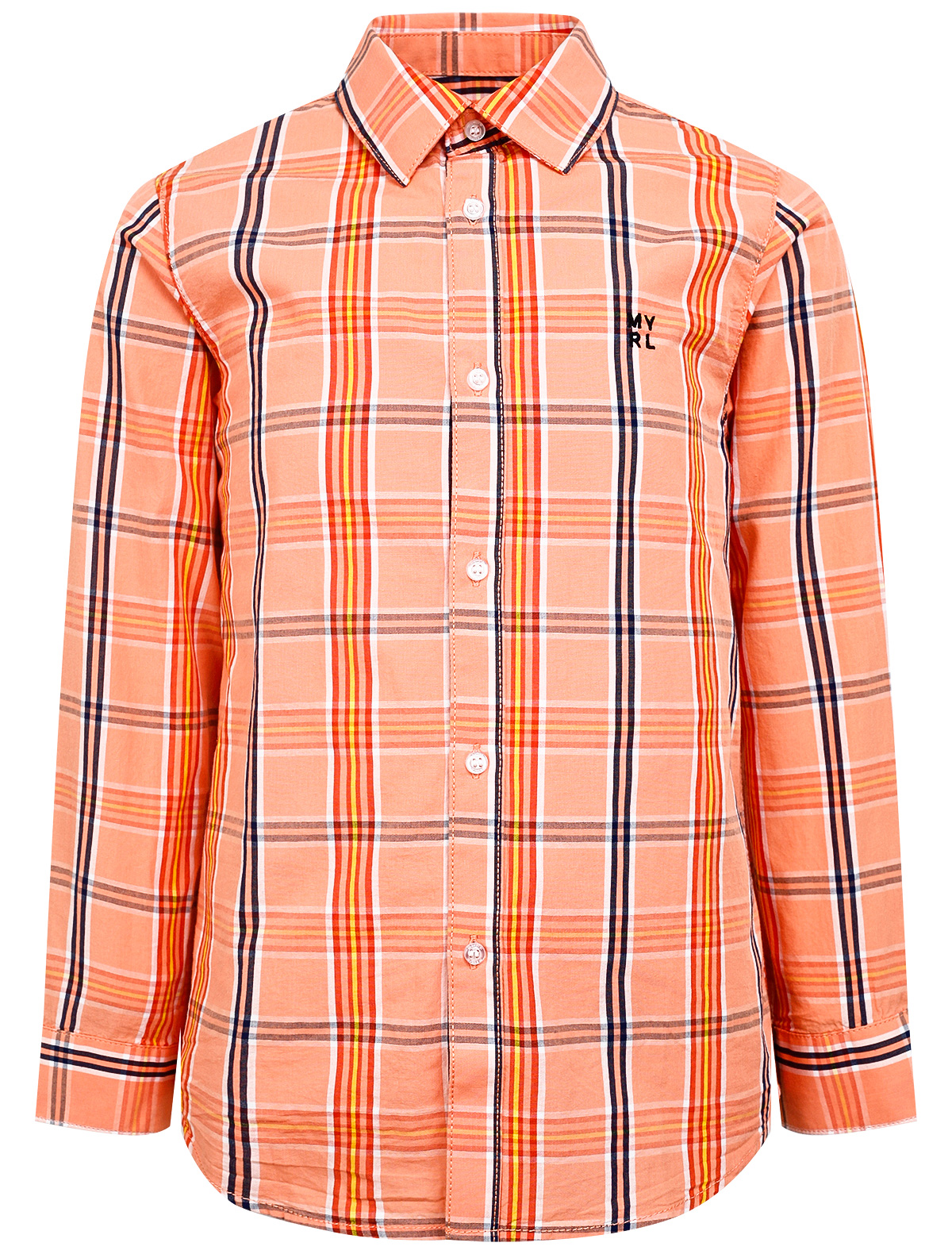 Рубашка Mayoral 2292425, цвет оранжевый, размер 7