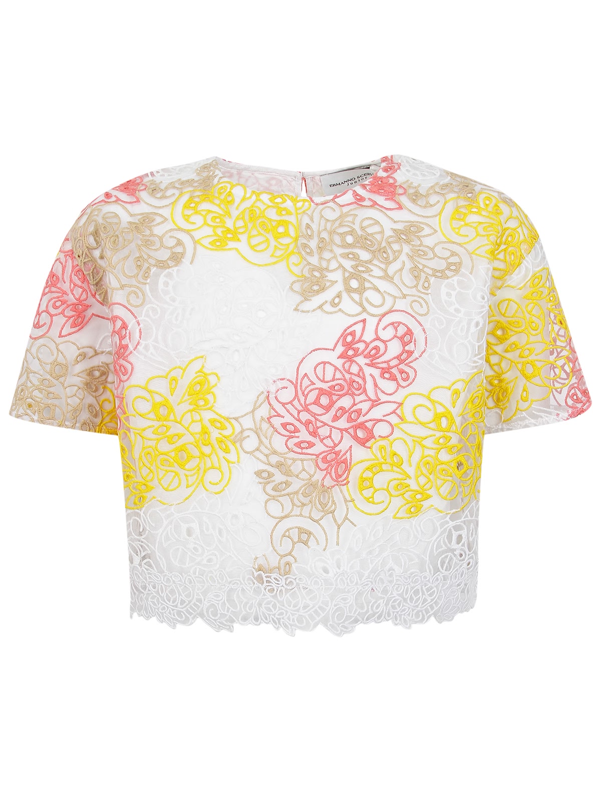 Блуза с ажурной вышивкой