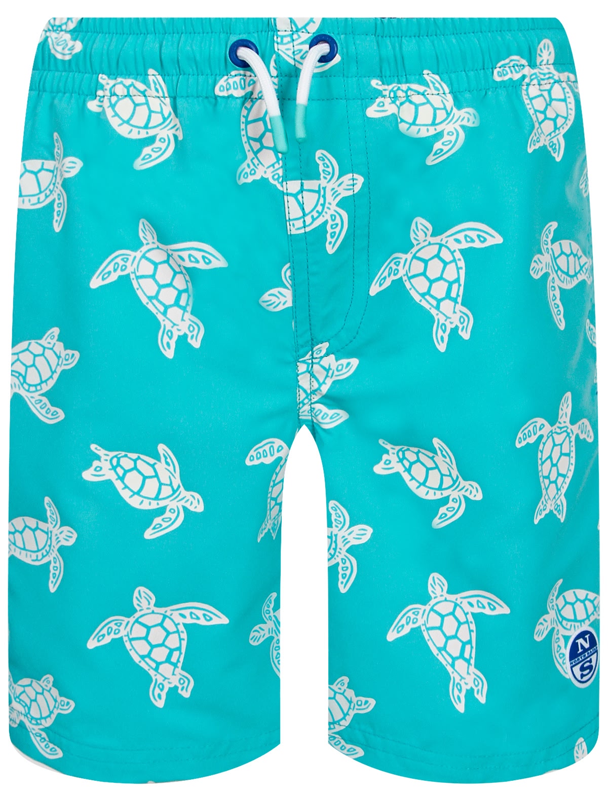 Шорты пляжные с принтом черепахи