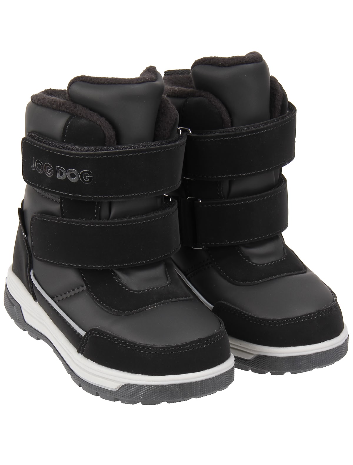 Чёрные ботинки на липучках